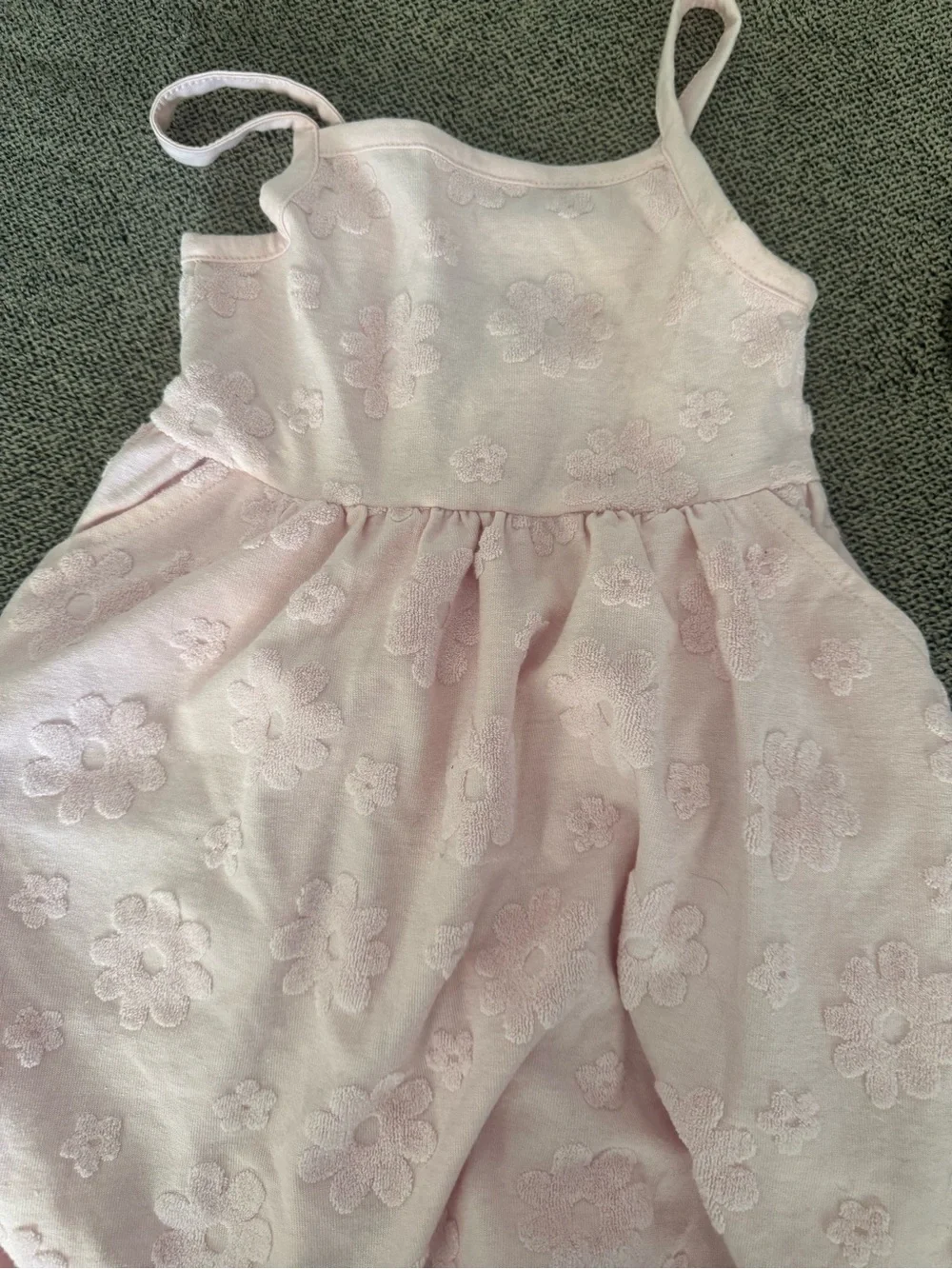 wonder nation Light Pink Floral Textured Sundress